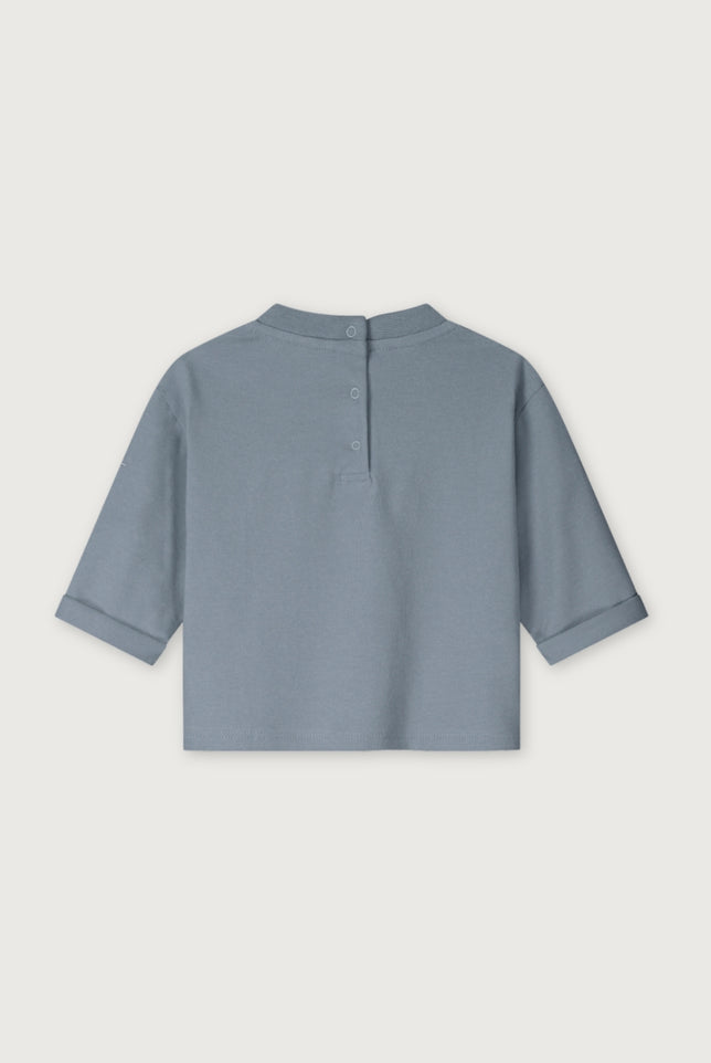 Baby L/S Pocket Tee | Stone Gray
