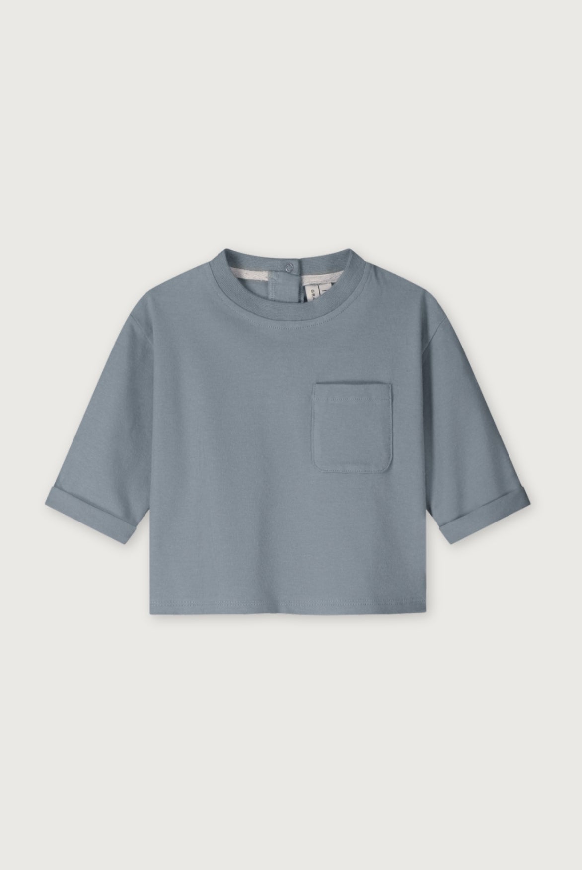 Baby L/S Pocket Tee | Stone Gray