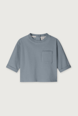 Baby L/S Pocket Tee | Stone Gray