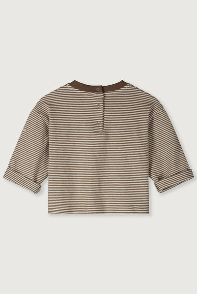 Baby L/S Pocket T-shirt | Woody - Cream