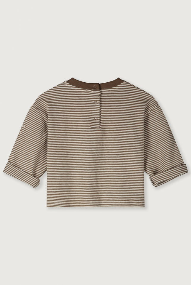 Baby L/S Pocket T-shirt | Woody - Cream