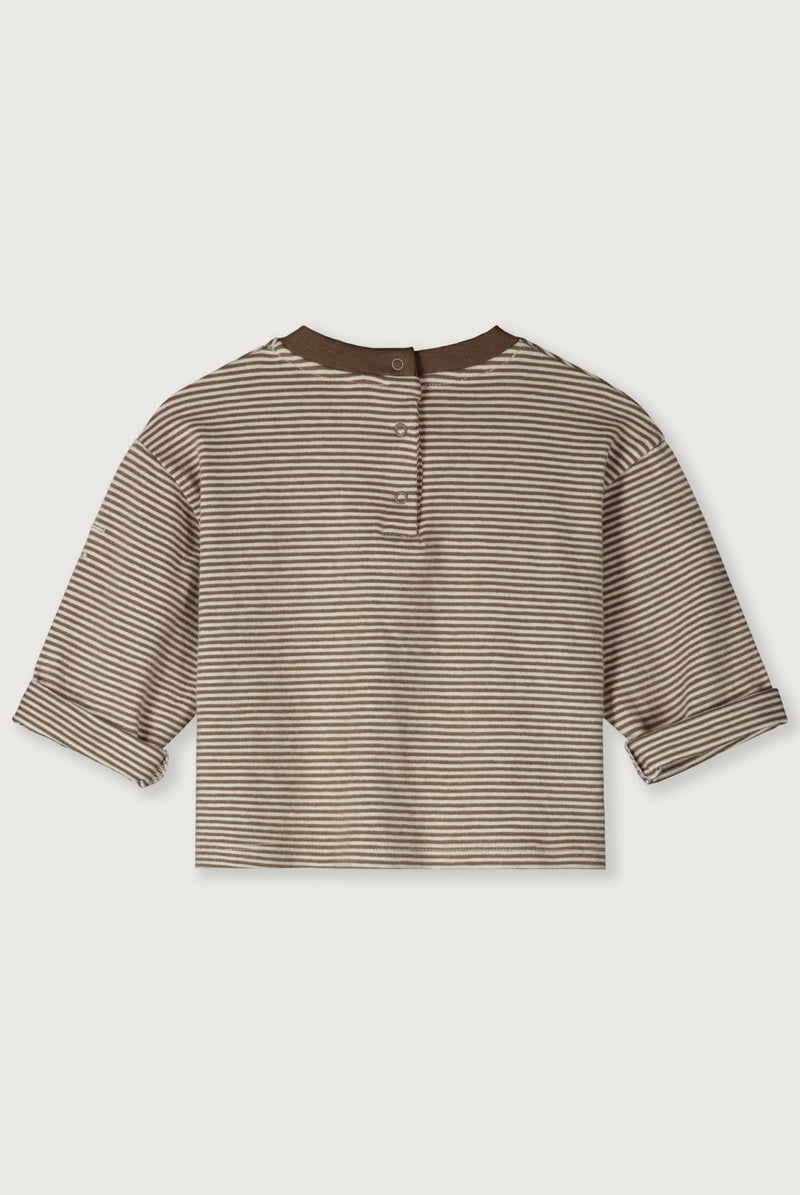 Baby L/S Pocket Tee | Woody - Cream