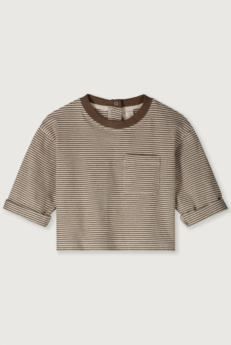 Baby L/S Pocket Tee | Woody - Cream