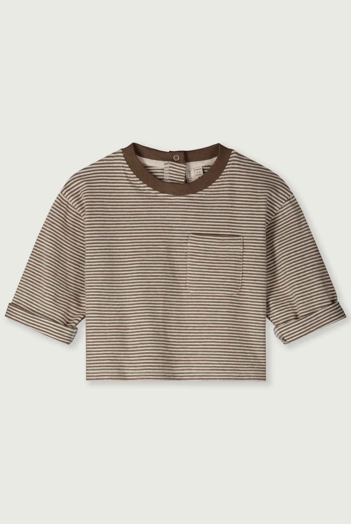 Baby L/S Pocket T-shirt | Woody - Cream