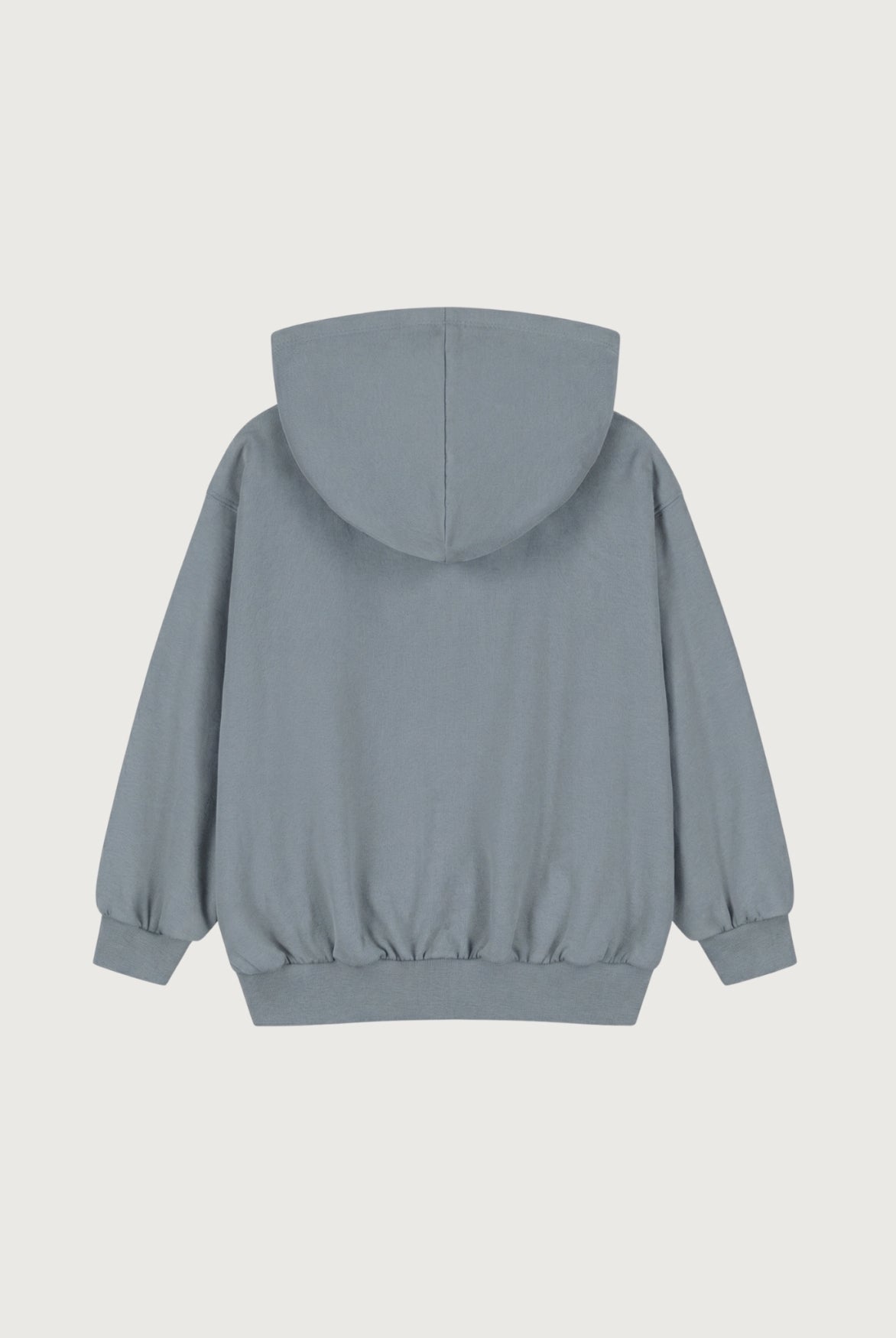 Hooded Cardigan with Zip | Stone Gray