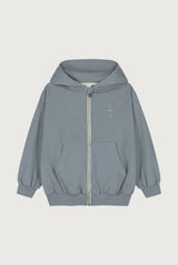 Hooded Cardigan with Zip | Stone Gray