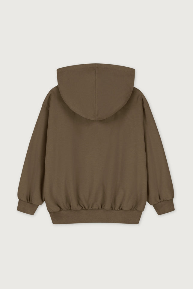 Hooded Cardigan with Zip | Woody