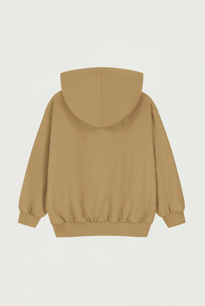Hooded Cardigan with Zip | Cookie