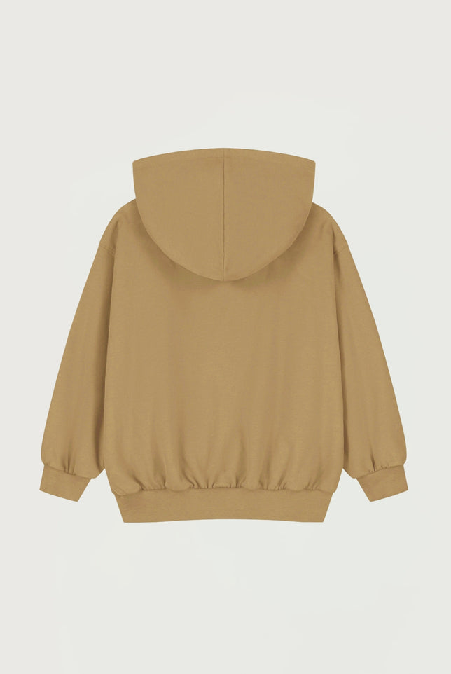 Hooded Cardigan with Zip | Cookie