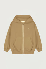 Hooded Cardigan with Zip | Cookie
