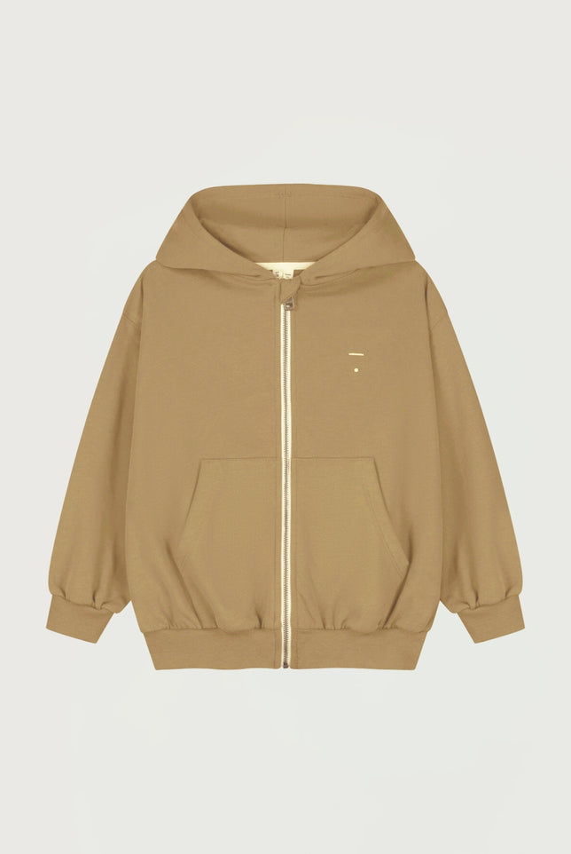 Hooded Cardigan with Zip | Cookie