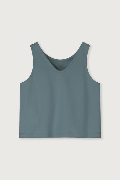 Boxy Tank Top | Blue Gray