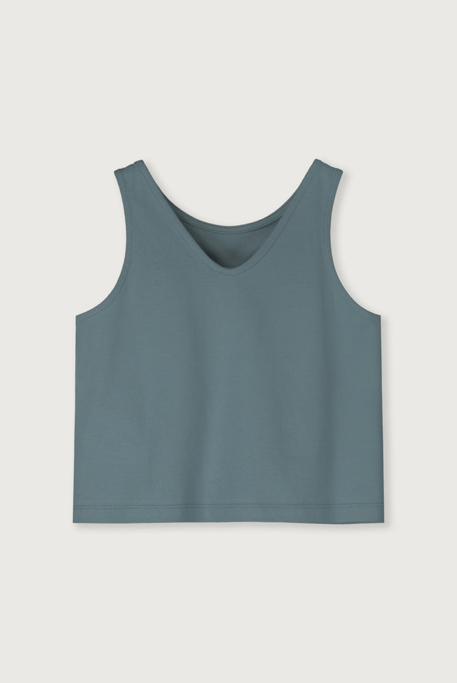 Boxy Tank Top | Blue Gray