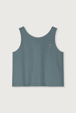 Boxy Tank Top | Blue Gray