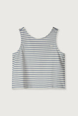 Boxy Tank Top | Stone Gray - Cream