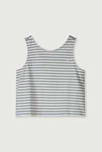 Boxy Tank Top | Stone Gray - Cream