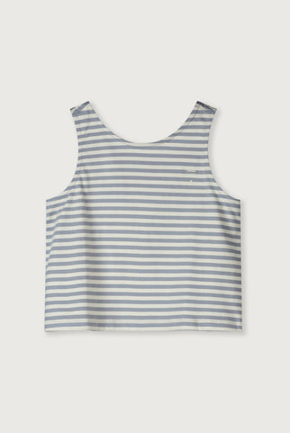 Boxy Tank Top | Stone Gray - Cream