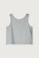 Boxy Tank Top | Stone Gray - Cream