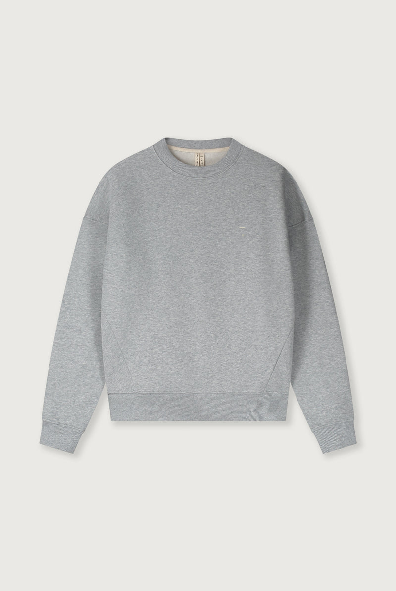 (Women) Dropped Shoulder Sweater | Grey Melange