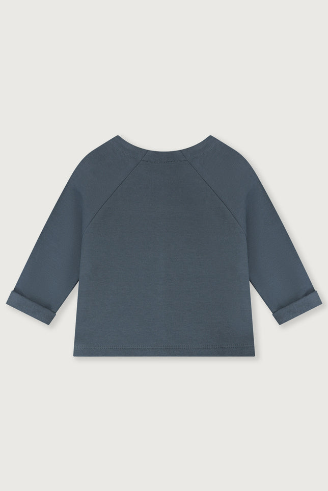 Baby-Raglan-Cardigan | Blue Gray