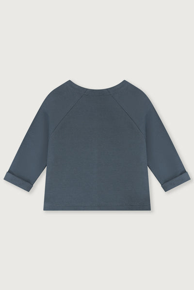 Baby-Raglan-Cardigan | Blue Gray
