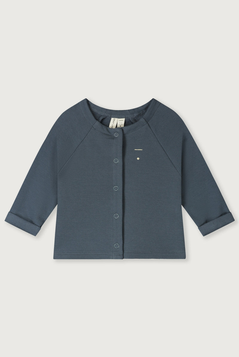 Baby Raglan Cardigan | Blue Grey