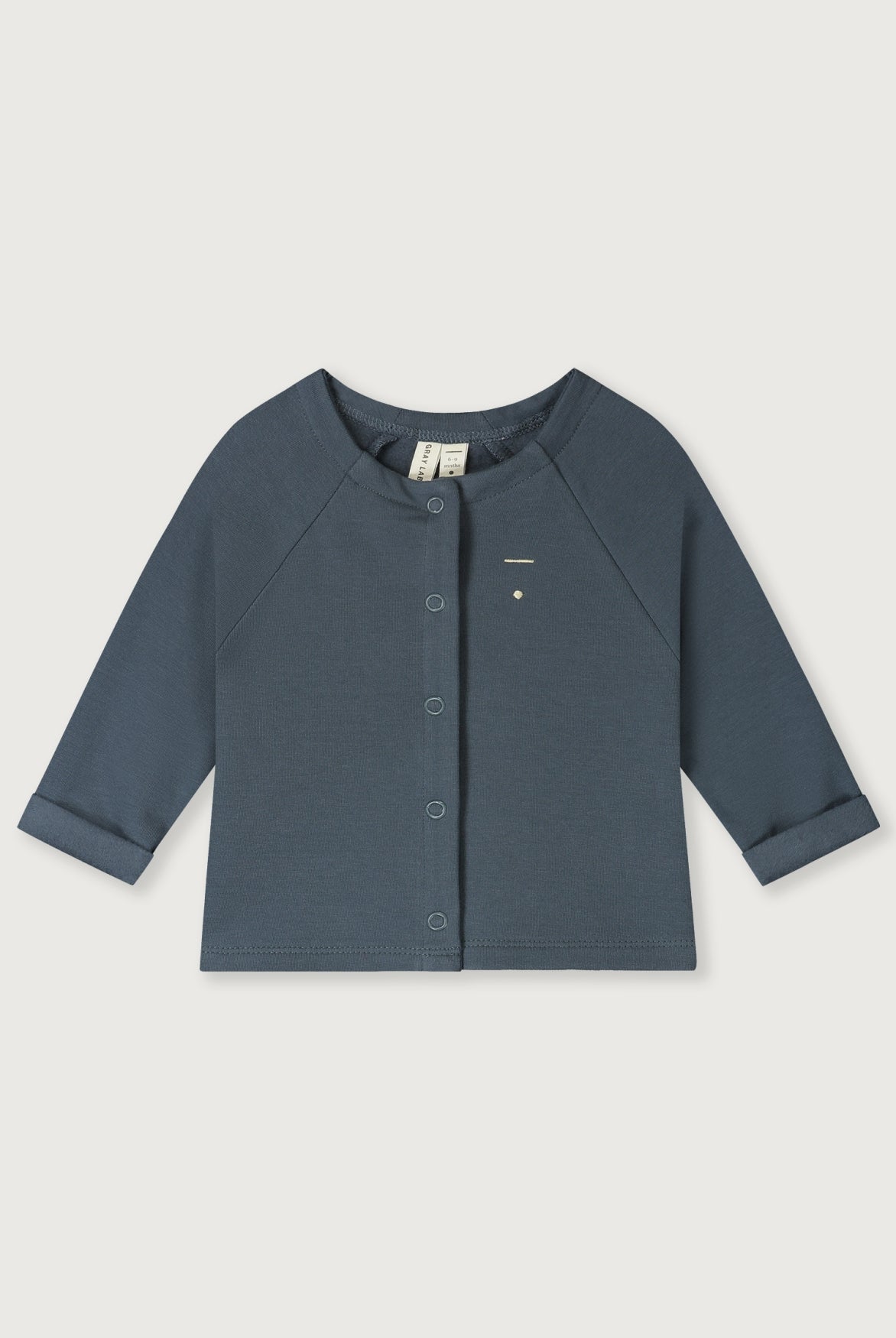 Baby Raglan Cardigan | Blue Gray