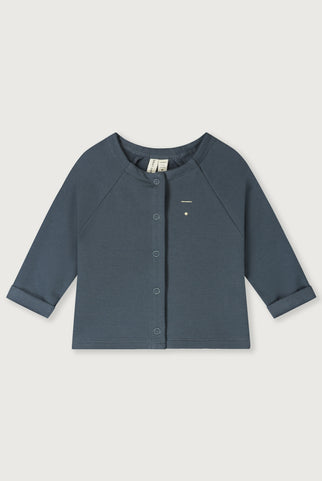 Baby Raglan Cardigan | Blue Grey