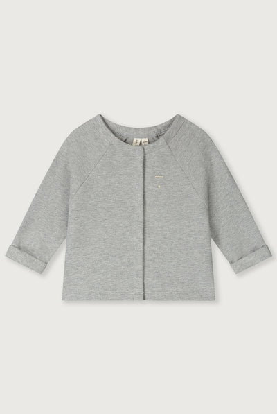Baby-Raglan-Cardigan | Gray Melange