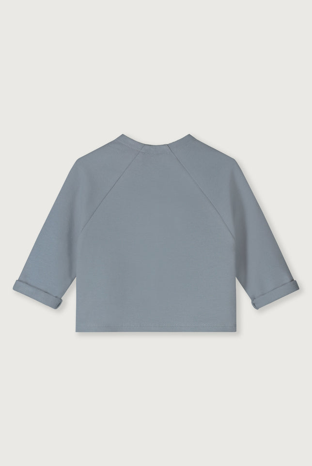 Baby Raglan Cardigan | Stone Gray