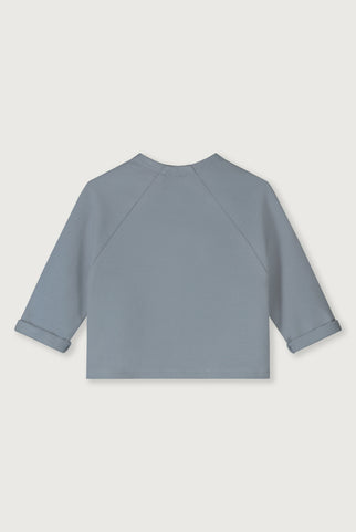 Baby Raglan Vest | Stone Grey