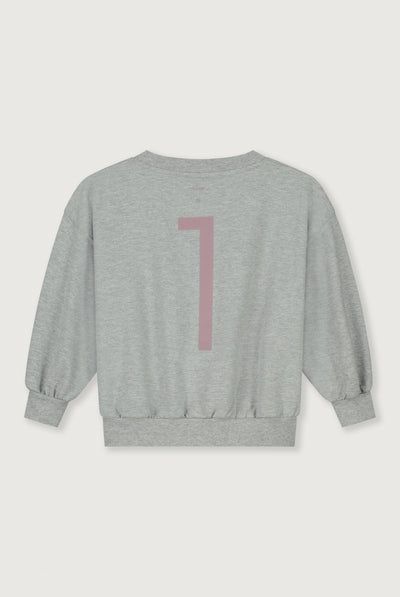 Birthday Sweater | Gray Melange - Berry