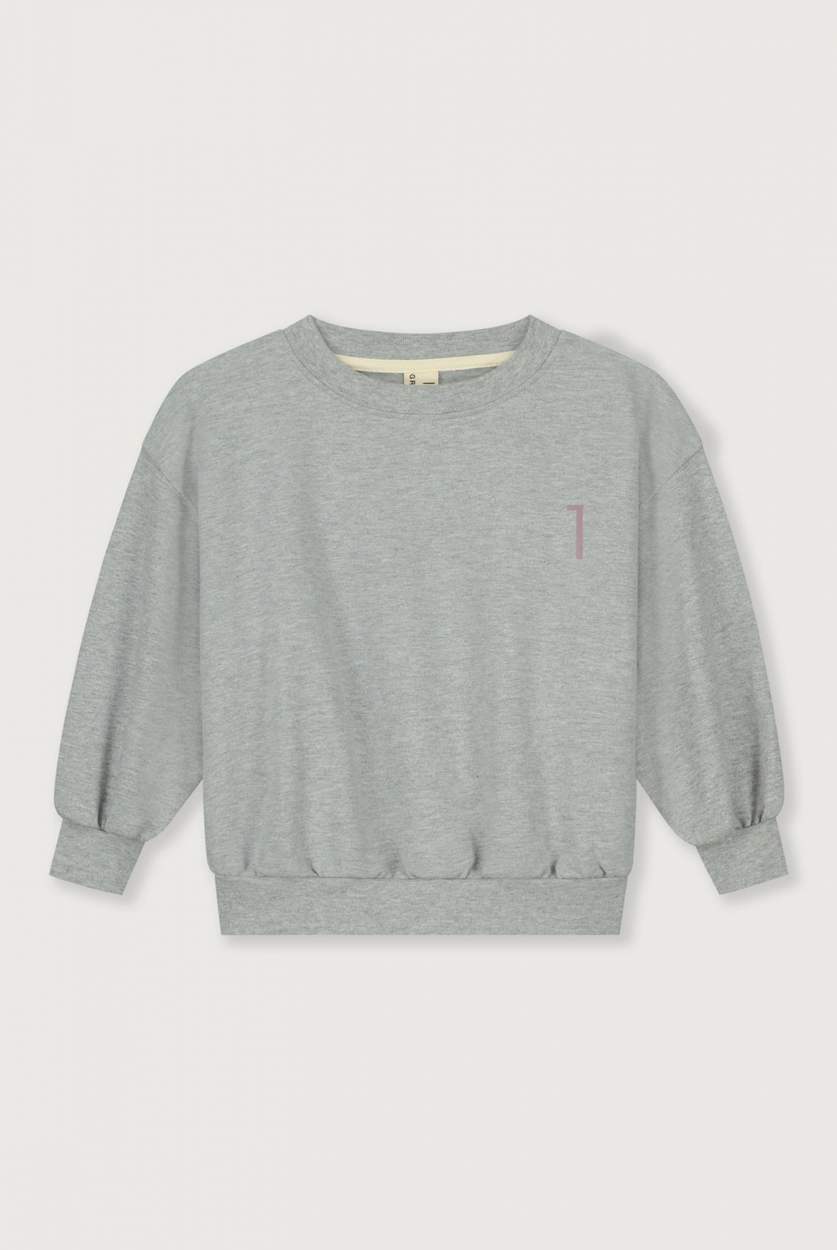 Birthday Sweater | Grey Melange - Berry