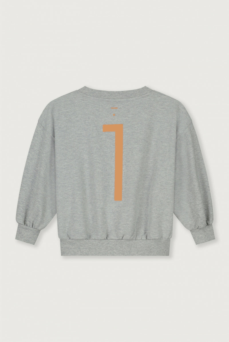 Birthday Sweater | Gray Melange - Melon