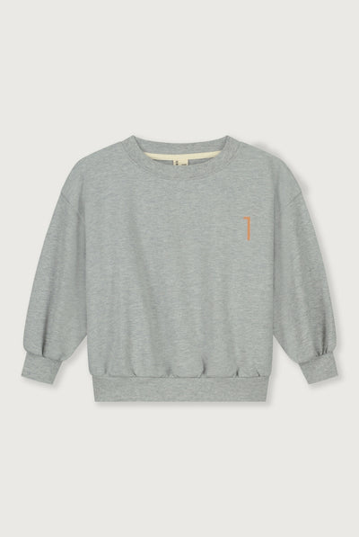 Birthday Sweater | Gray Melange - Melon