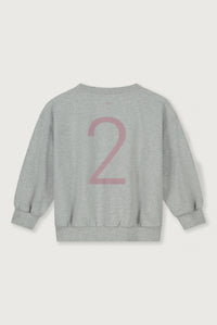 Birthday Sweater | Grey Melange - Berry
