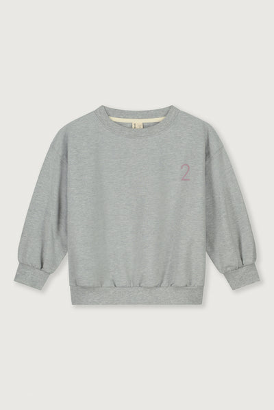 Birthday Sweater | Gray Melange - Berry