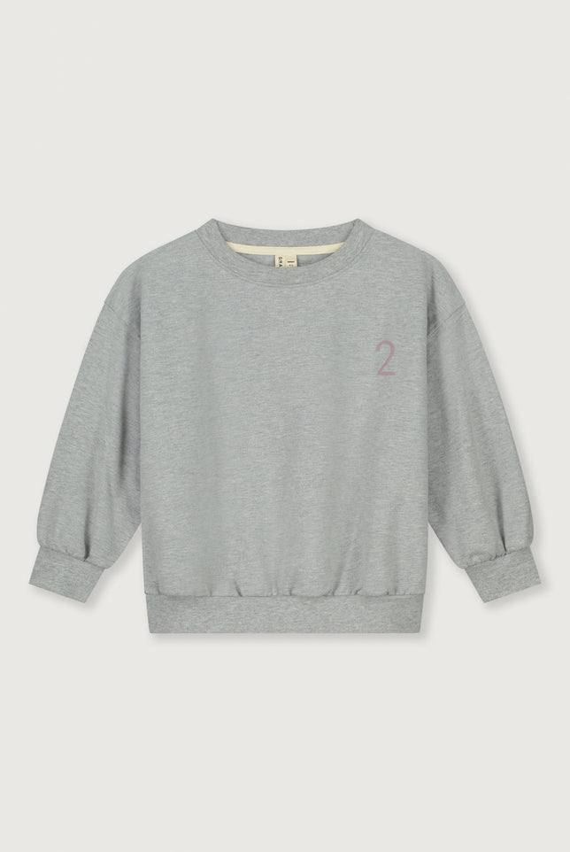 Birthday Sweater | Gray Melange - Berry