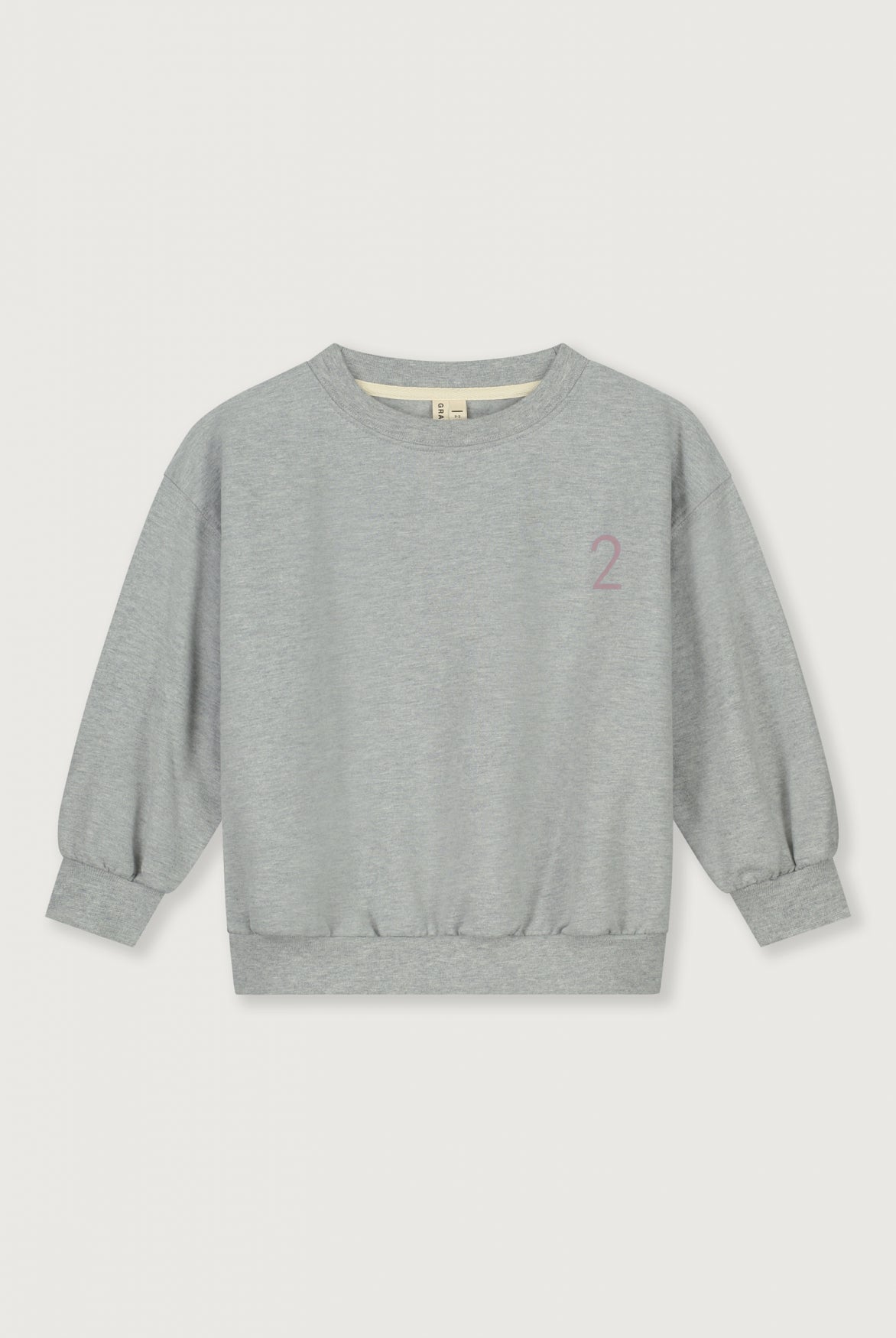 Birthday Sweater | Grey Melange - Berry