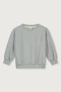 Birthday Sweater | Grey Melange - Berry