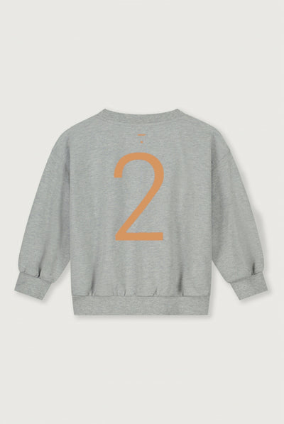 Birthday Sweater | Gray Melange - Melon