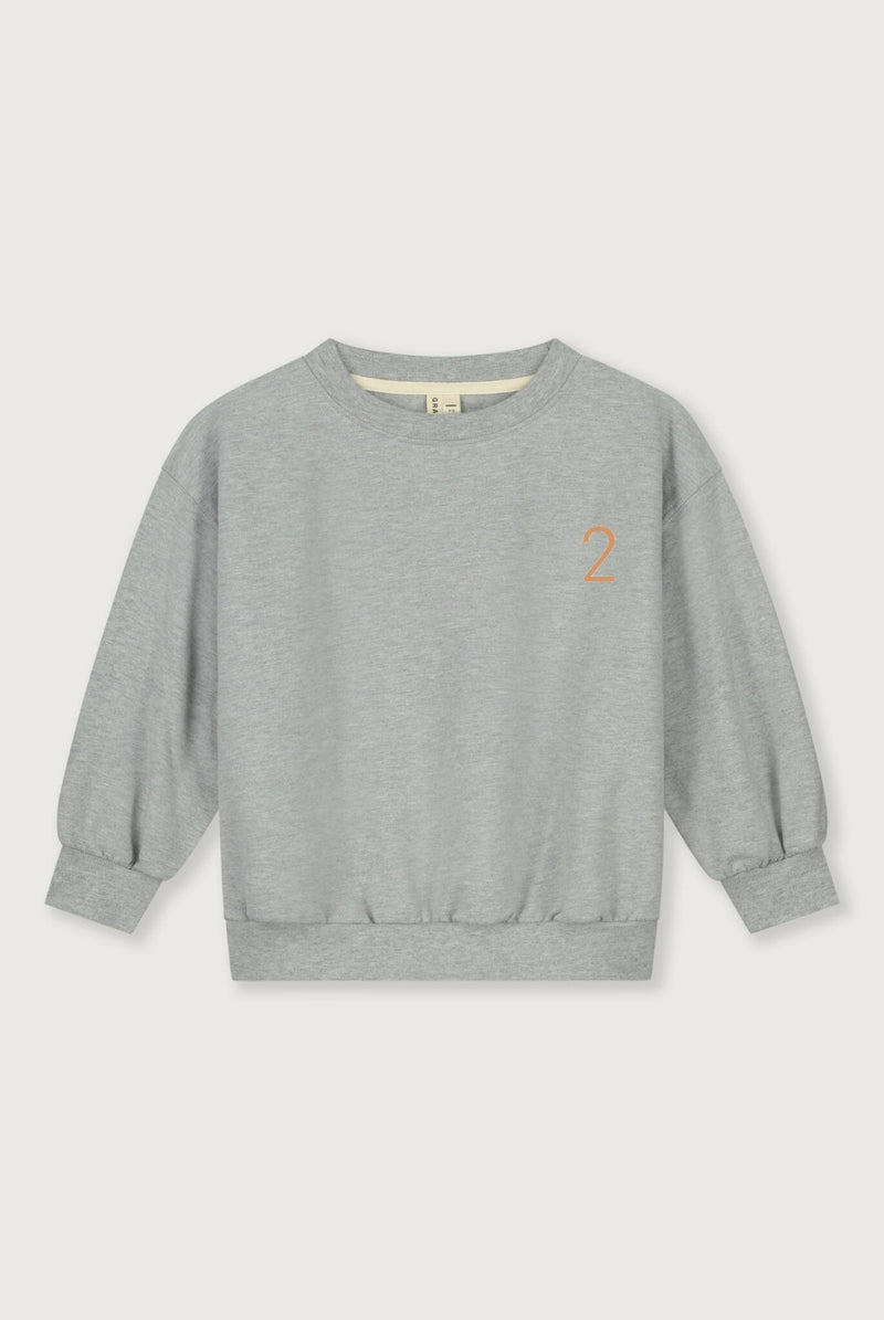Birthday Sweater | Gray Melange - Melon