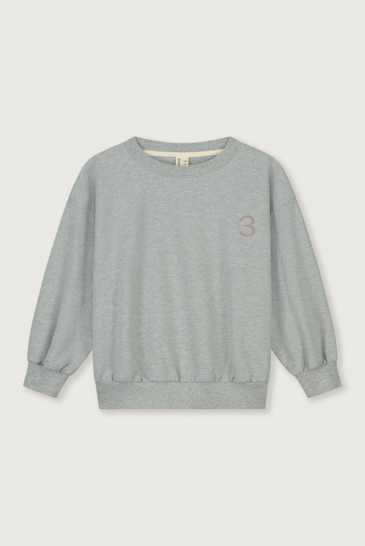 Birthday Sweater | Grey Melange - Berry