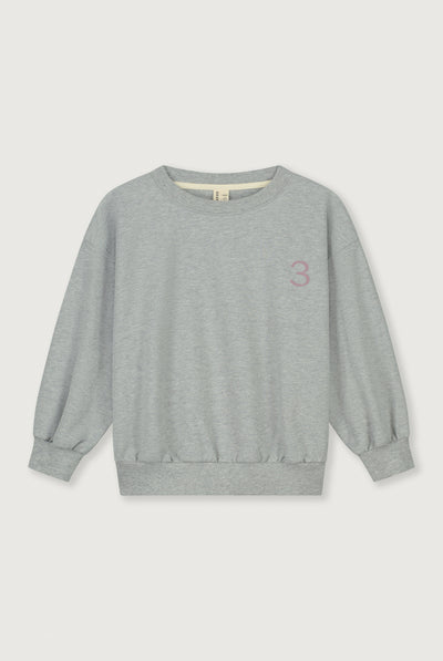 Birthday Sweater | Gray Melange - Berry