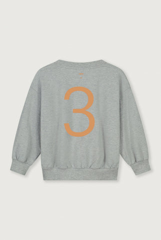 Birthday Sweater | Gray Melange - Melon