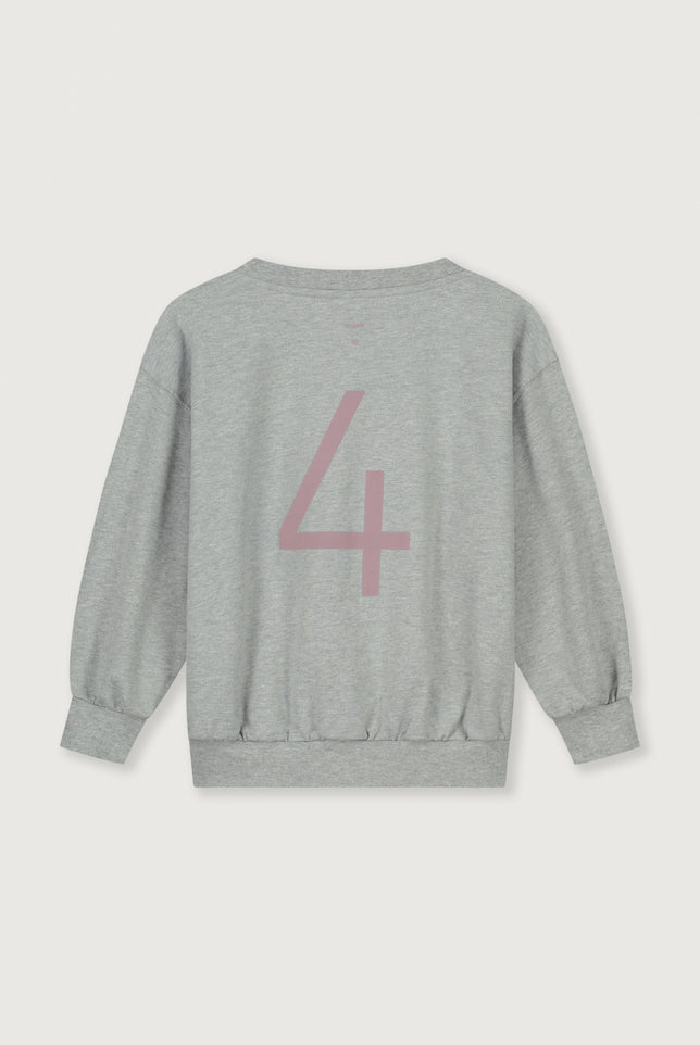 Birthday Sweater | Gray Melange - Berry