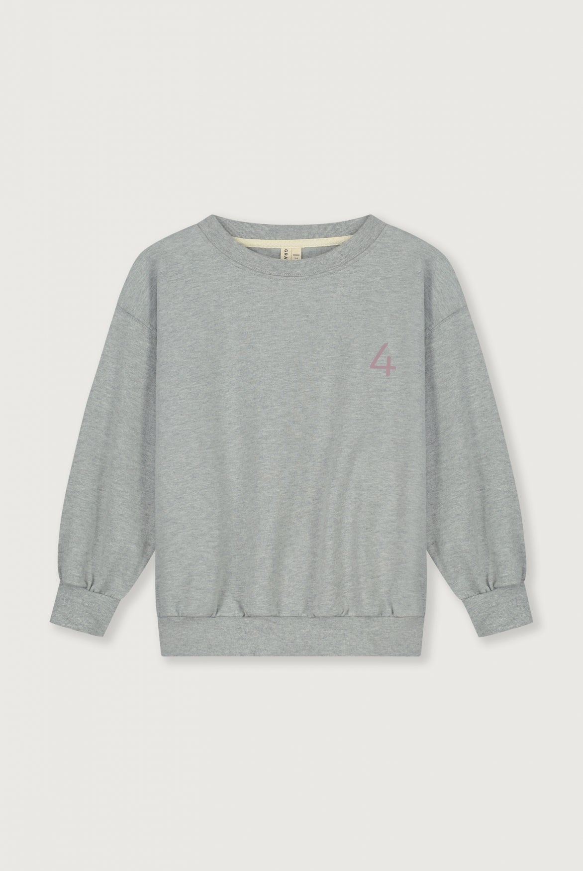 Birthday Sweater | Grey Melange - Berry