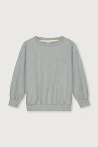 Birthday Sweater | Grey Melange - Berry