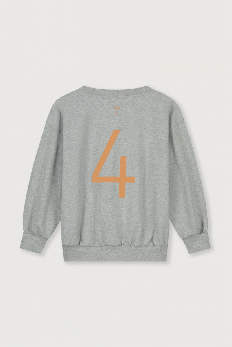 Birthday Sweater | Gray Melange - Melon