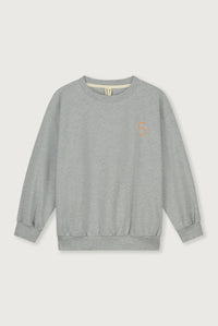 Birthday Sweater | Gray Melange - Melon